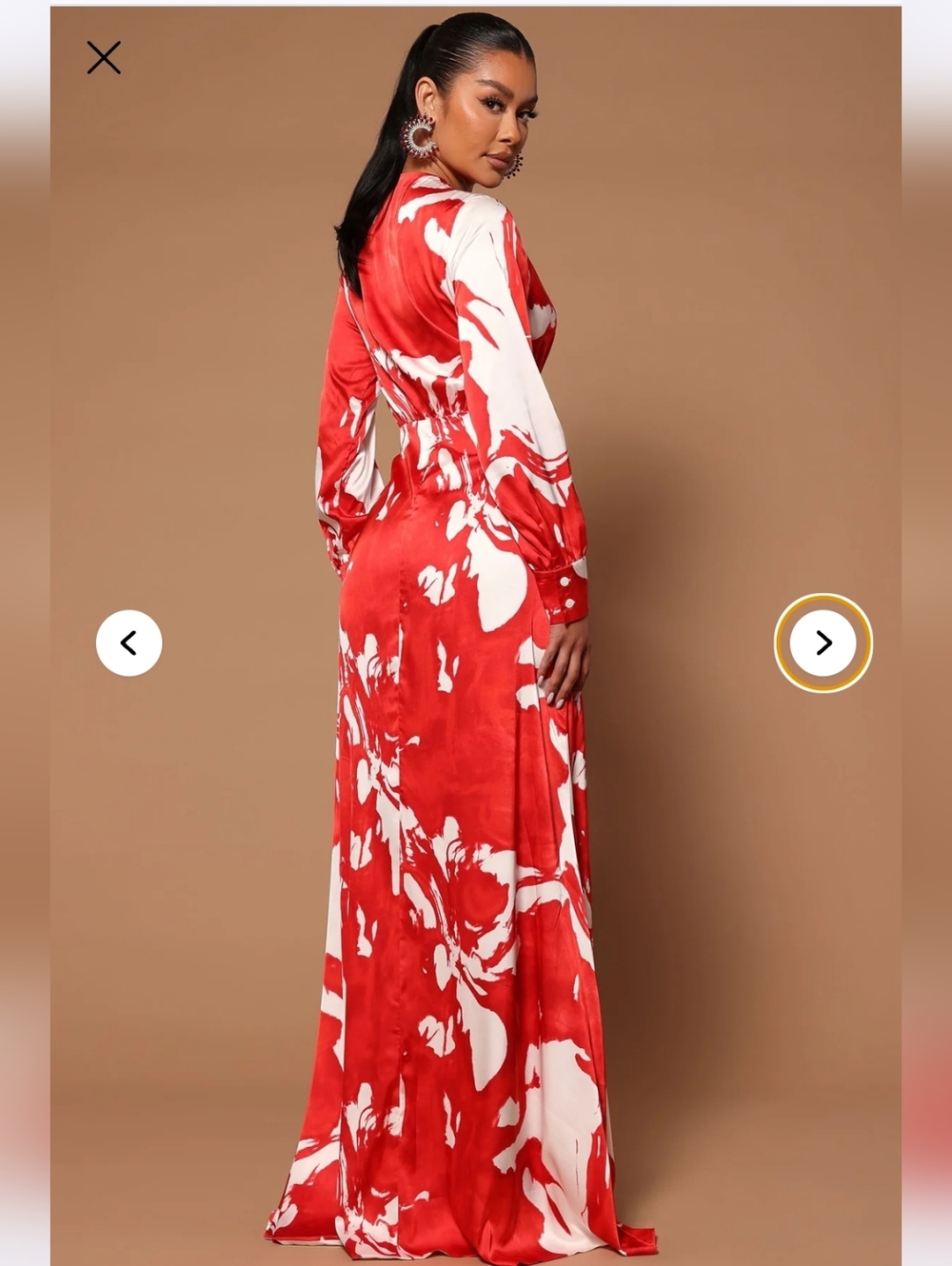 Fashion Nova NWTs Melissa Satin Maxi Dress - Picture 4 of 5